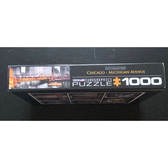 Eurographics 1000 piece puzzle: City Collections Chicago -Michigan Ave - Picture 5 of 6